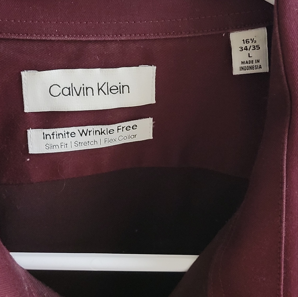 Maroon Button-Up Shirt - Picture 3 of 3